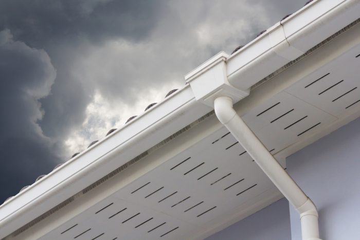 Round Rock TX seamless rain gutter installation